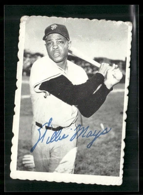 1969 Topps Deckle Edge Baseball Willie Mays #33 VG Condition - Image 1 of 2