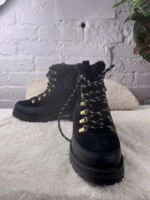 Tory Burch Thea Lug Sole Chelsea Boots Black Women's Size 9 New No Box - Image 1 of 4