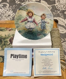 Wedgwood Playtime by Mary Vickers  1982 Limited Edition Collector Plate II w/box - Picture 1 of 7
