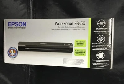 Authentic EPSON WorkForce ES-50 Portable Color Document Scanner Brand New - Image 1 of 3