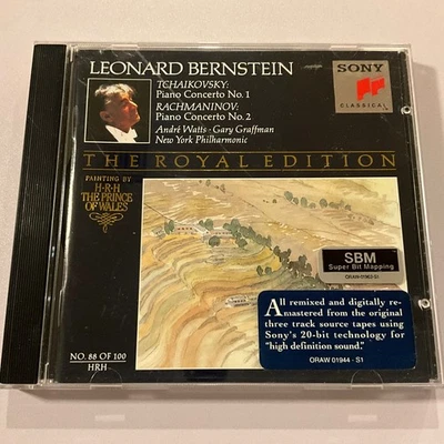 Leonard Bernstein The Royal Edition CD Tchaikovsky Rachmaninov Piano Concertos Foto 1 de 4
