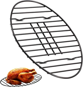 Oval Roasting Rack with Integrated Feet, Non-Stick Coating, Baking Rack Easy to - Picture 1 of 9