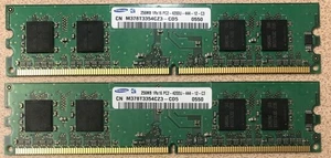 2 x 256MB Samsung PC2-4200U DDR2 non-ECC Unbuffered (CN M378T3354CZ3-CD5) - Picture 1 of 1