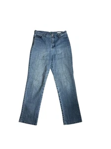 Gloria Vanderbilt Amanda Blue Jeans Size 8 Straight Leg 29" Inseam Stretch - Picture 1 of 9