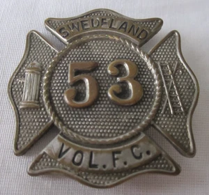Swedeland Pennsylvania Volunteer Fire Company Abzeichen Pin Malteserkreuz Oblesete - Bild 1 von 9