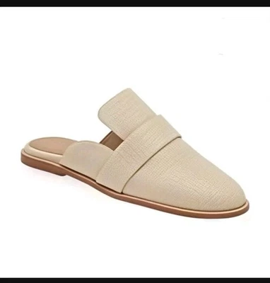 Kaanas Letonia Mula de Cuero Repujado en Marfil Nuevo en Caja Talla 8 Foto 1 de 4