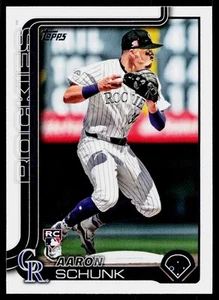 2025 Topps Aaron Schunk #196 *RC* Colorado Rockies - Picture 1 of 2