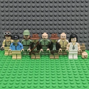 8 Lego Indiana Jones Minifigures Marion Jock German Soldier & Russian Guard Lot - Picture 1 of 10