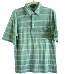 Vintage Medium Herren Grand Slam Munsingwear Golf Polo Kurzarm Streifen grün - Bild 1 von 8