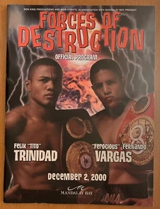 Felix Trinidad - Fernando Vargas Boxprogramm 12-2-2000 Kräfte der Zerstörung - Bild 1 von 2