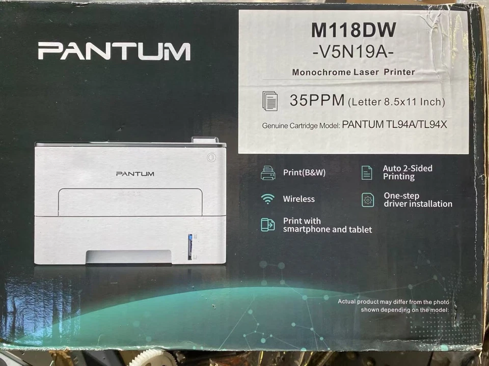 PANTUM Wireless Laser Printer Black and White Duplex Two-Sided Printing V5N19A - Image 1 of 4