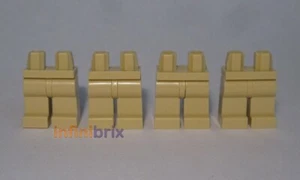 4x Lego Plain Legs Tan for Minifigures NEW - Picture 1 of 1