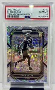 2022 Prizm Chris Olave No huddle Variation Psa 10 - Picture 1 of 2