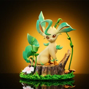 Estudio Digital Leafeon Resina Estatua 11x13x11cm Colección En STOCK - Imagen 1 de 1