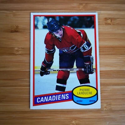 1980-81 O-Pee-Chee Hockey Card #151 PIERRE LAROUCHE. EX/MT - Image 1 of 2