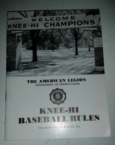 The American Legion 1953 Knee-Hi Baseball Rules - Picture 1 of 4