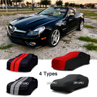 For Mercedes-Benz SL550 Dust Proof Stain Stretch Full Car Cover Indoor Protector - Image 1 of 4