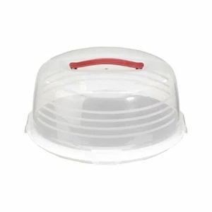 Caja de pasteles redonda curva blanca hecha de plástico libre de BPA 350(Ø) mm 8 (H) cm - Imagen 1 de 3