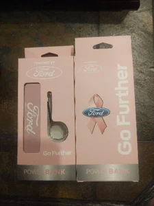Ford iPhone Charger Powered By Ford Breast Cancer Awareness Power Bank 5V - Picture 1 of 12