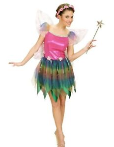 RAINBOW FAIRY FANCY DRESS COSTUME OUTFIT WITH WINGS