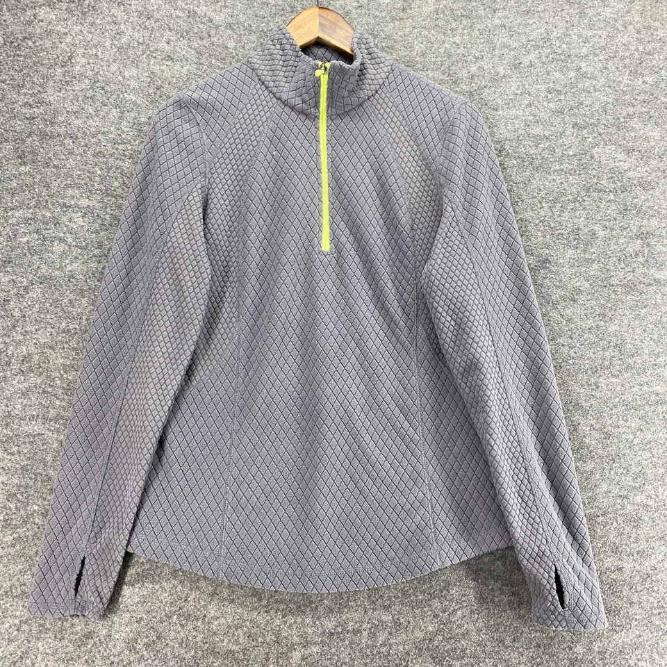 TekGear Activewear Track куртка женщин M средний серый молнии высоты шеи длинным рукавом - Изображение 1 из 4