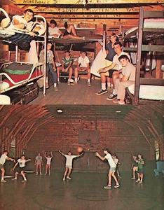 LOTE DE 2 POSTALES CAMPAMENTO NOTRE DAME SPOFFORD NH LITERA BALONCESTO 061924 T - Imagen 1 de 5