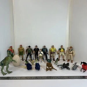 1997 The Lost World Jurassic Park 21 Mix Dinosaur Figure Accessories Lot - Picture 1 of 24
