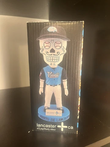 Lancaster JetHawks El Viento De Lancaster Sugar Skull Bobblehead SGA Cover