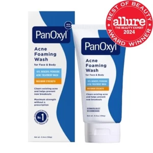 Acne Foaming Wash Benzoyl Peroxide 10% Maximum Strength Antimicrobial, 5.5 Oz - Picture 1 of 6
