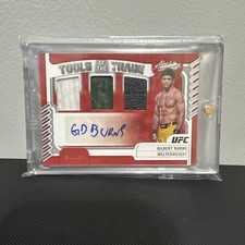 Gilbert Burns  2023 Panini Chronicles UFC Tools Of The Trade 3 Patch Auto /99 SP