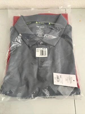 Polo de golf Tek Gear DryTek gris manga larga para hombre XL NUEVO CON ETIQUETAS Ret $35 (APO-5) Foto 1 de 4