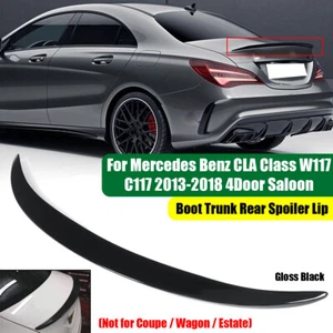 Boot Trunk Rear Spoiler Lip For Mercedes Benz CLA Class W117 C117 2013-2018 - Picture 1 of 10