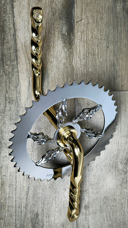 BICICLETAS CRUISER DE MANIVELA TRENZADA OG LOWRIDER 6 JAULAS PIÑÓN 44T Y 6 1/2 CH/DORADO Foto 1 de 1