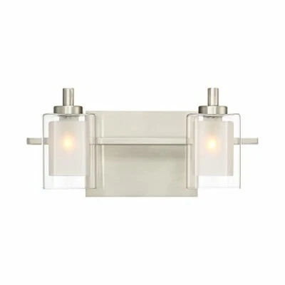 Quoizel KLT8602BNLED Two Light LED Bath Vanity Fixture, Brushed Nickel Finish - Image 1 of 4