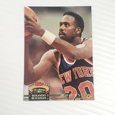 1993 Topps Stadium Club Rolando Blackman #226 Basketball Card New York Knicks - Image 1 of 3