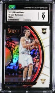 Lauri Markkanen 2017 Panini Select White Prizm Rookie 148/149 #8 CGC 9  NBA Jazz - Picture 1 of 2
