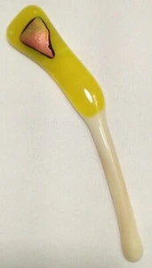 Scialle Vetro Bastone/Spilla Chiusura Artigianale Maglia Sciarpa Maglione Unico OOAK - Foto 1 di 4