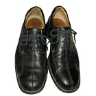 Johnston & Murphy Black Leather Shoes Size 9m Schuler Bicycle Lace Up Mens
