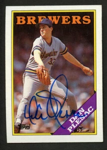 Dan Plesac #670 signed autograph auto 1988 Topps Baseball Trading Card - Picture 1 of 1