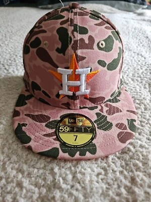NEW: Houston Astros New Era MLB Duck Camo 2017 World Series 59fifty Fitted Hat - Image 1 of 4
