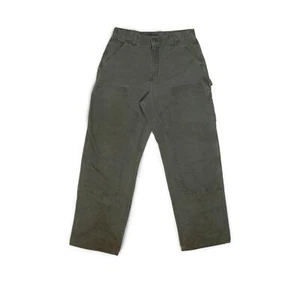Vintage 1990's Carhartt Green Double Knee Carpenter Pants - Picture 1 of 4