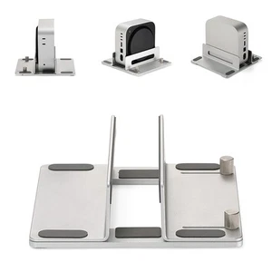 Robust Aluminum Vertical Stand for Mac Mini M44Pro Ideal Workspace Accessory - Bild 1 von 13