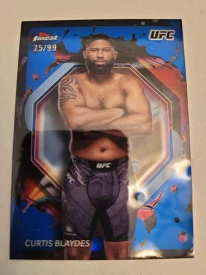2024 Topps Finest UFC #266 Curtis Blaydes Rare Blue Refractor 75/99  - Image 1 of 2