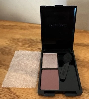 LANCOME Maquiriche CremePowder EyeColour Shadow Duo PLATINUM SUNBERRY .05 oz NEW - Image 1 of 4