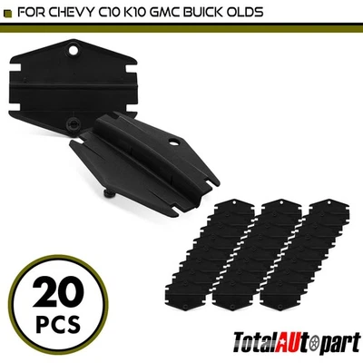 20件全新尼龙门窗导轨固定夹适用于雪佛兰GMC别克Olds 20328600 — 第 1/4 张图片