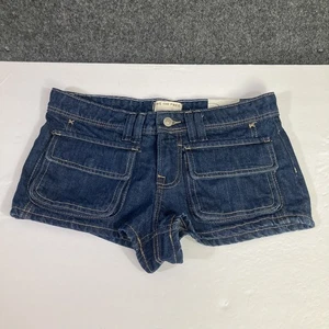 We The Free Womens Knock Out Shortie Blue Denim Jean Shorts Size 27 - Picture 1 of 10