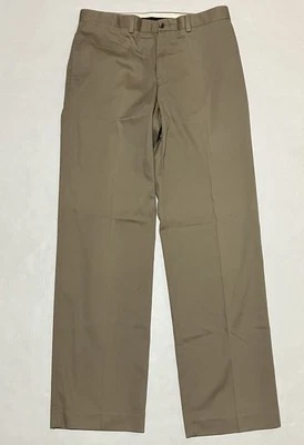 Eddie Bauer Mens Pants 33 X 33 Pleated Khaki Wrinkle Resistant Classic Fit - Image 1 of 4