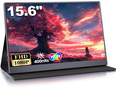 15,6 Zoll Tragbarer IPS-Monitor 120Hz FHD 1080P - Ideal für Gaming & Mobile Work - Bild 1 von 4