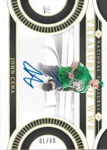 2024 Panini National Treasures WWE John Cena Treasures of WWE Signatures #/10 - Picture 1 of 2