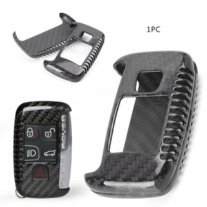 Carbon Fiber Key Cover Direct Replace Fit Jaguar XE XF XJ F TYPE Key Fob Remote - Picture 1 of 7